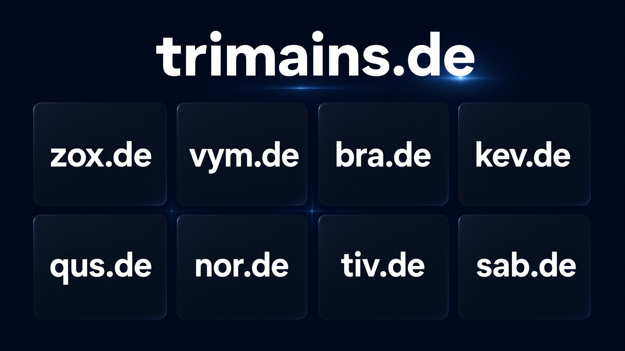 trimains.de – Domain zu verkaufen